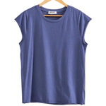 Dusty Indigo Soft Cap Sleeve T-Shirt