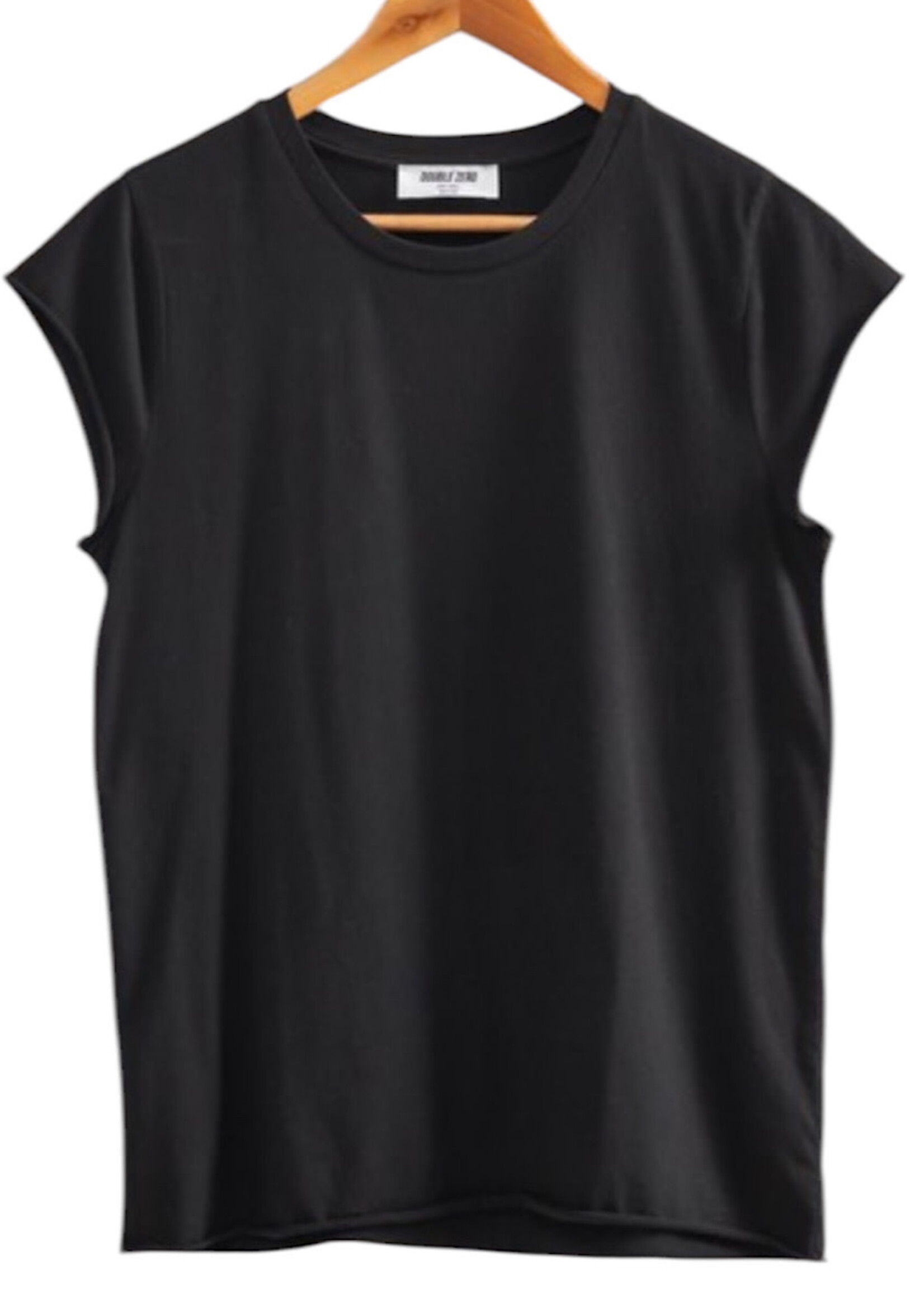 Black Soft Cap Sleeve T-Shirt