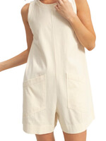 Alpaca Sleeveless Romper with Front Pockets