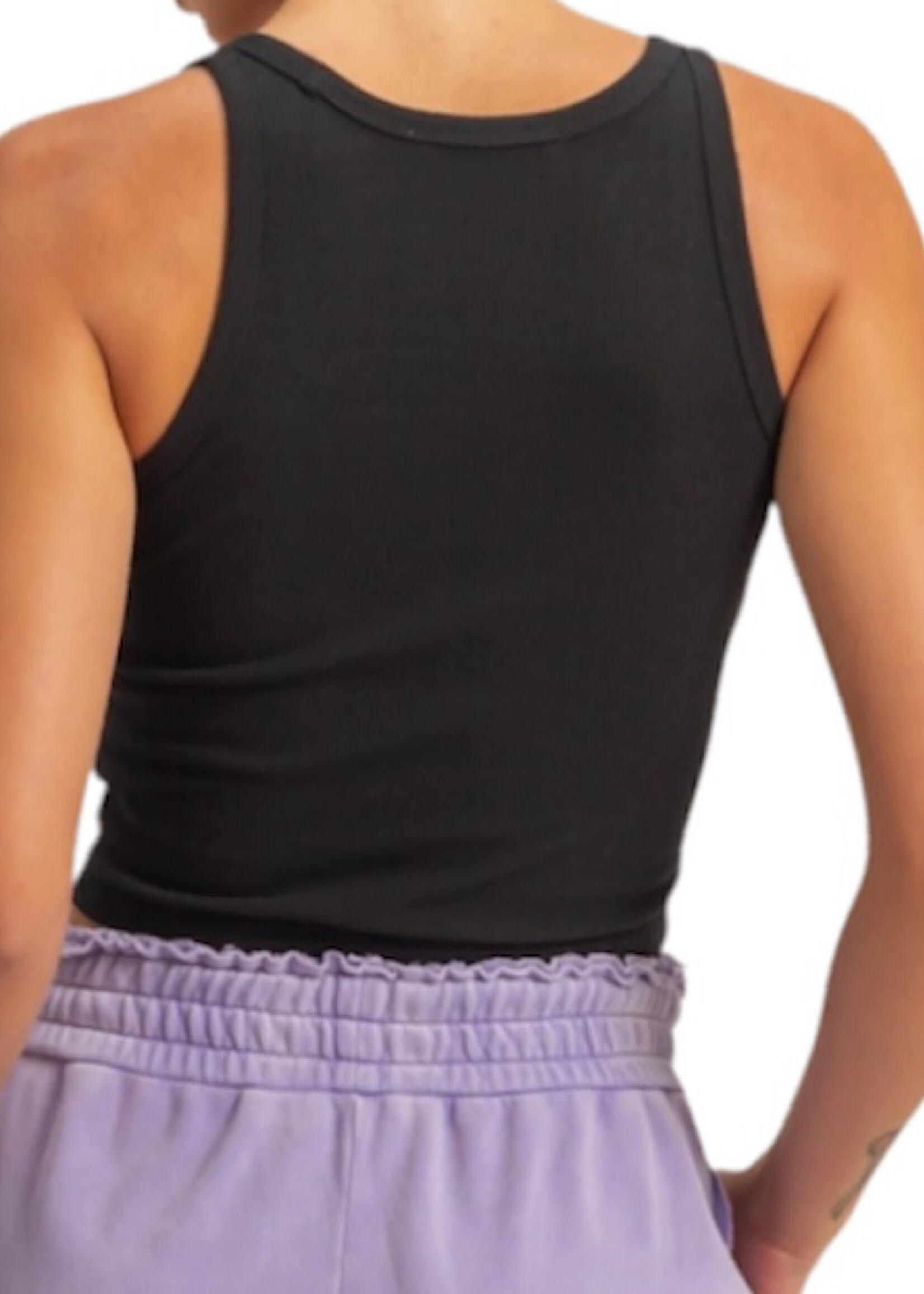 Black Scoop Neck Bodycon Tank