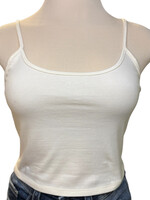 French Vanilla Cropped Tank