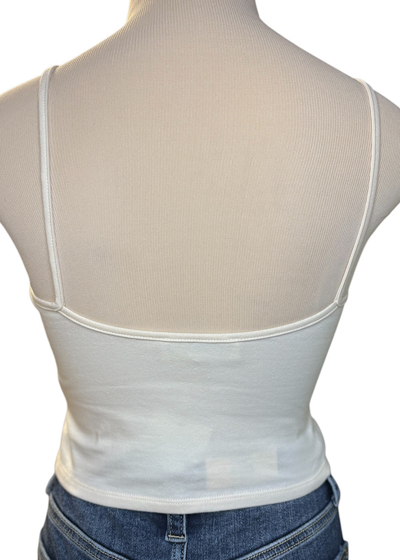 French Vanilla Cropped Tank