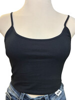 Black Cropped Tank