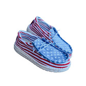 Hey Dude Mens size 9 Stars and Stripes Slide Sandals Hey Dude Wally Stars N main image 4