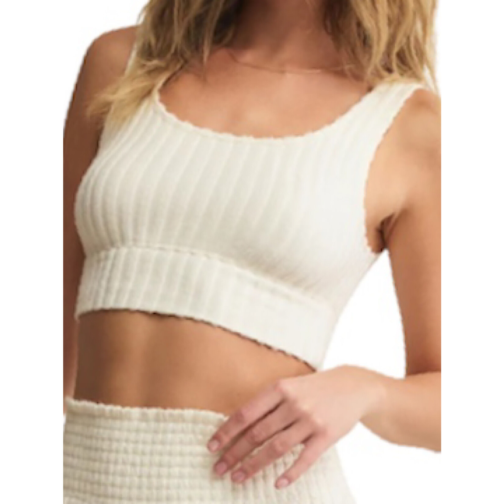 Z Supply Z Supply Zoe Rib Tank Bra Bone