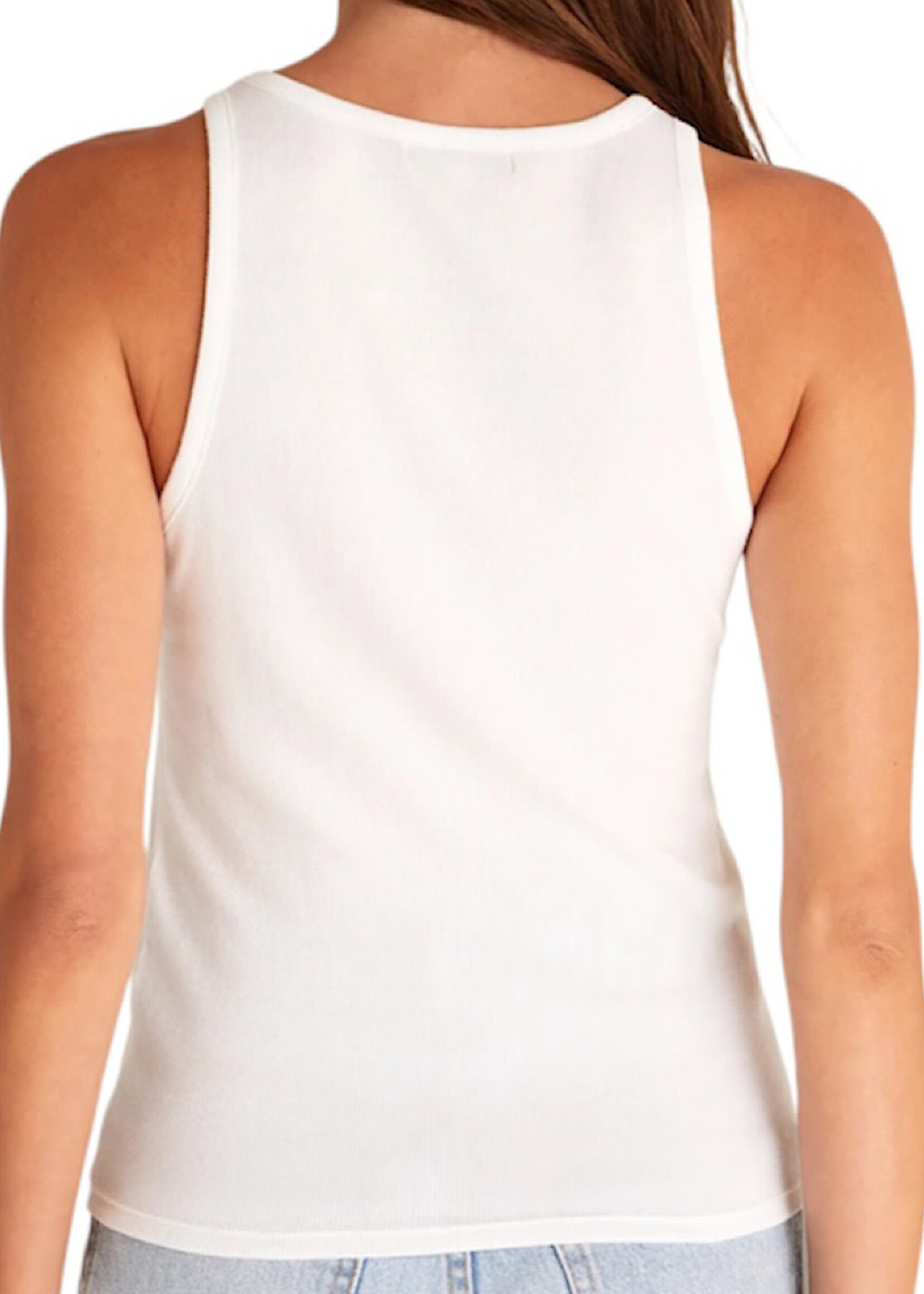 Z Supply Z Supply Janice High Neck Tank White