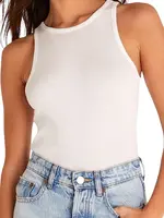 Z Supply Z Supply Janice High Neck Tank White