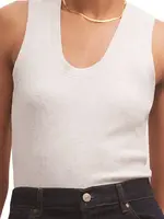 Z Supply Z Supply Sirena Rib Tank Light Heather Grey