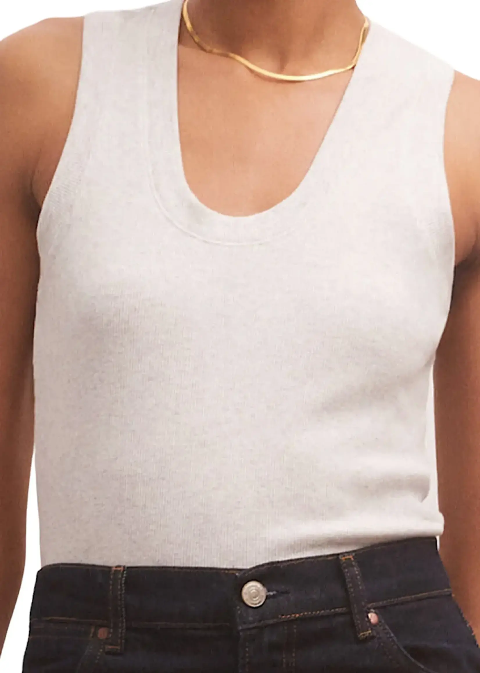 Z Supply Z Supply Sirena Rib Tank Light Heather Grey