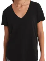Z Supply Z Supply Asher V Neck Tee Black