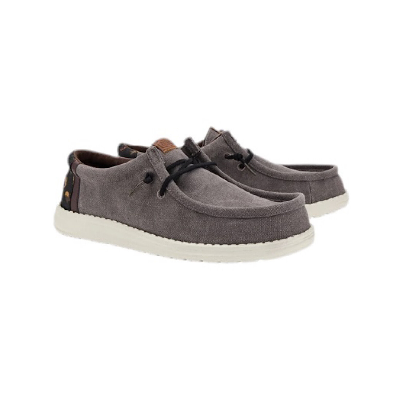 Hey Dude Hey Dude Wally Bass Granite Grey/Black Mens