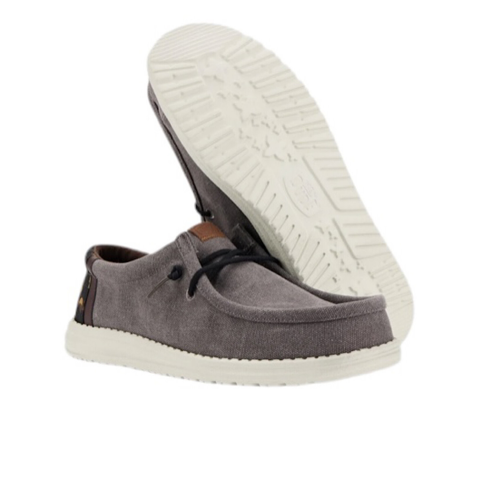 Hey Dude Hey Dude Wally Bass Granite Grey/Black Mens