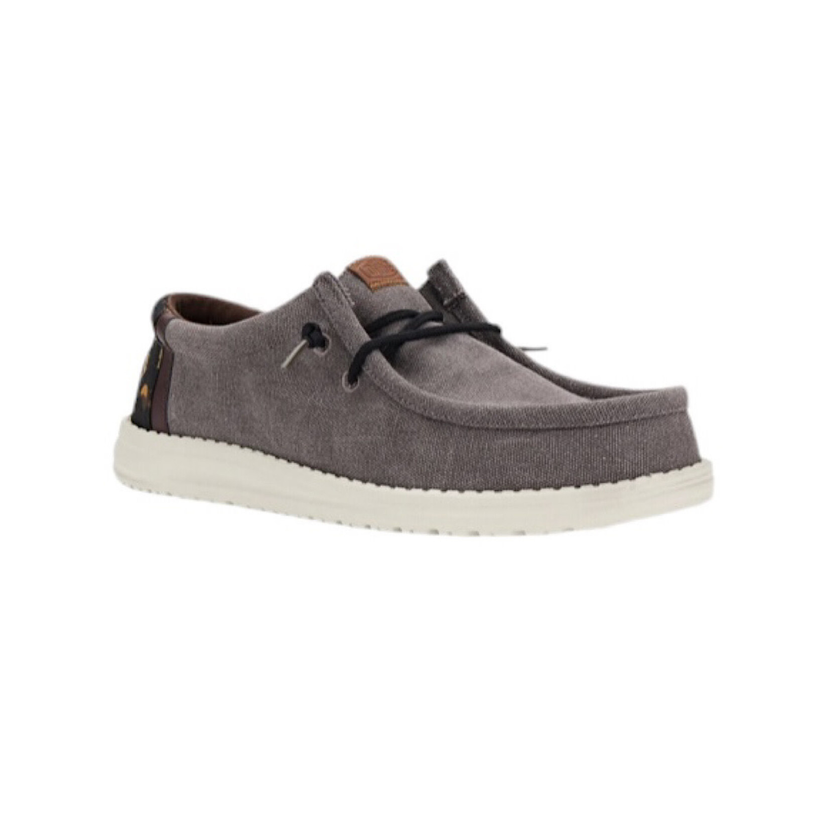 Hey Dude Hey Dude Wally Bass Granite Grey/Black Mens