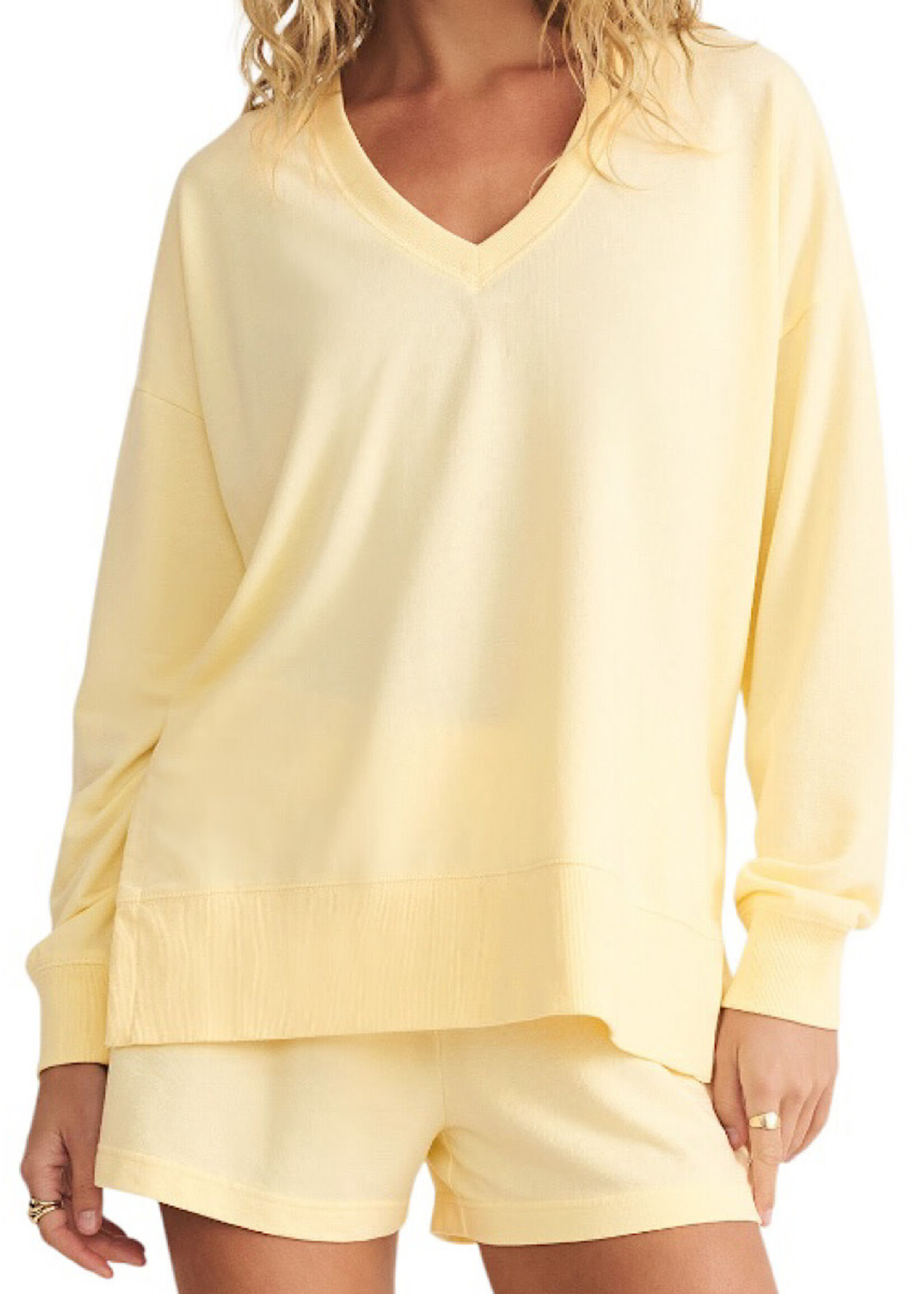 Z Supply Z Supply Modern V-Neck Weekender Mellow Yellow