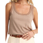 Z Supply Z Supply Elin Stripe Rib Tank Iced Coffee