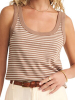 Z Supply Z Supply Elin Stripe Rib Tank Iced Coffee