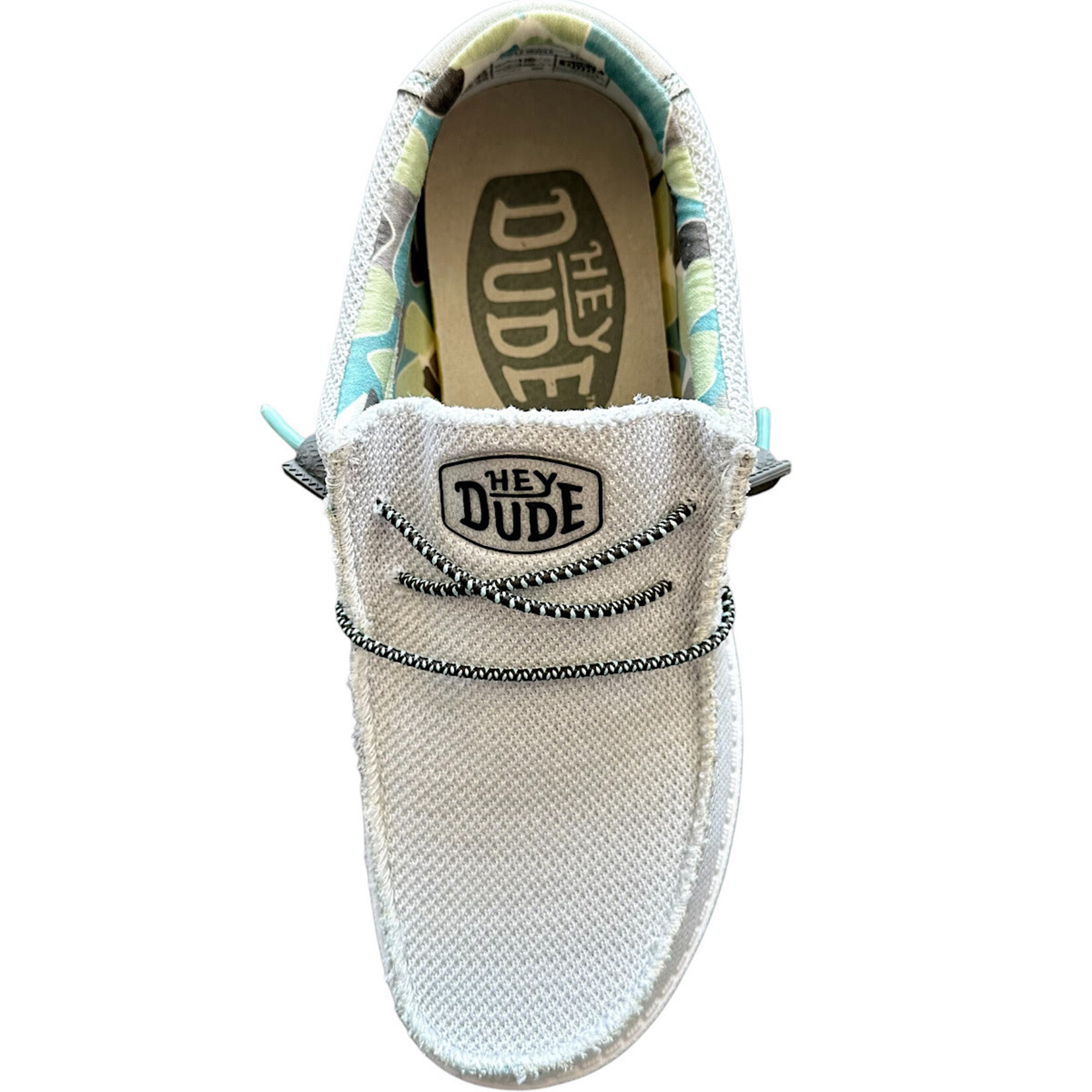 ゆすゆ　 Hey Dude Wally Sox Triple Needle Star White - Main Street