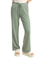 Sage Green H/W Straight Cut Drawstring Pants