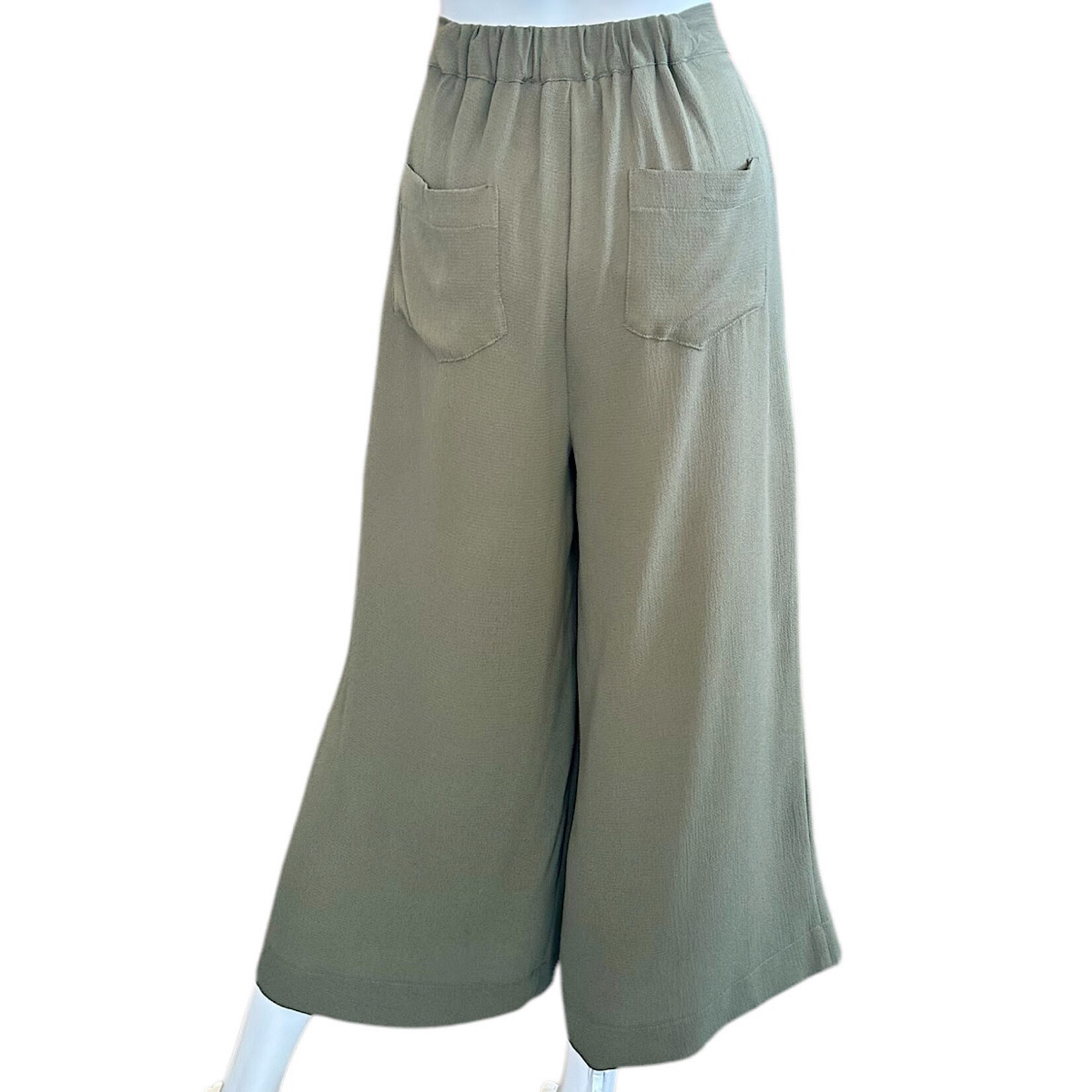 Marisa Crop Pants with Elastic Back