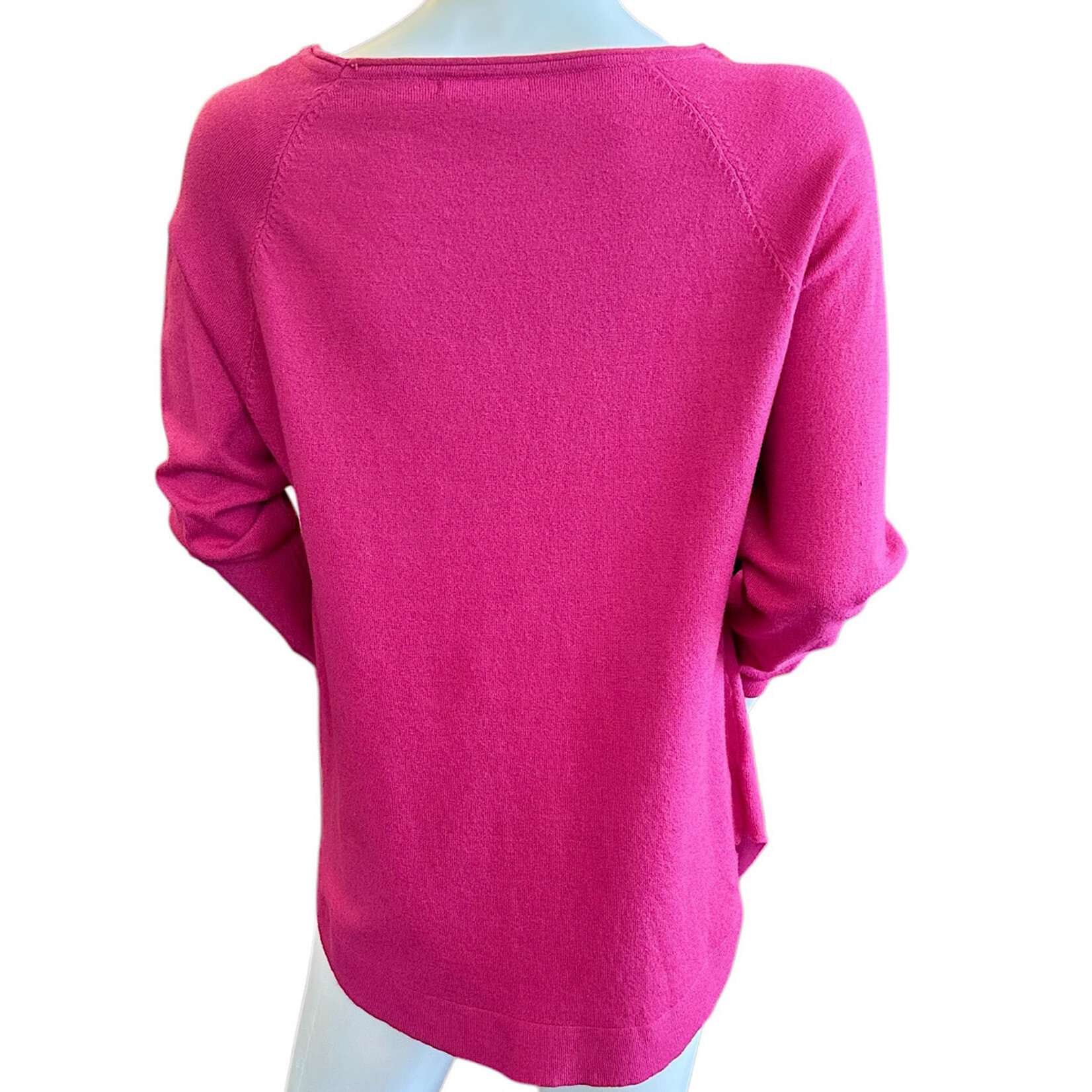 Light  Magenta High Low Sweater