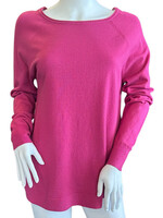 Light  Magenta High Low Sweater
