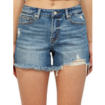 Mica Denim MICA MDP-H3056 Oxford Blue Mid Rise Classic Leg Shorts