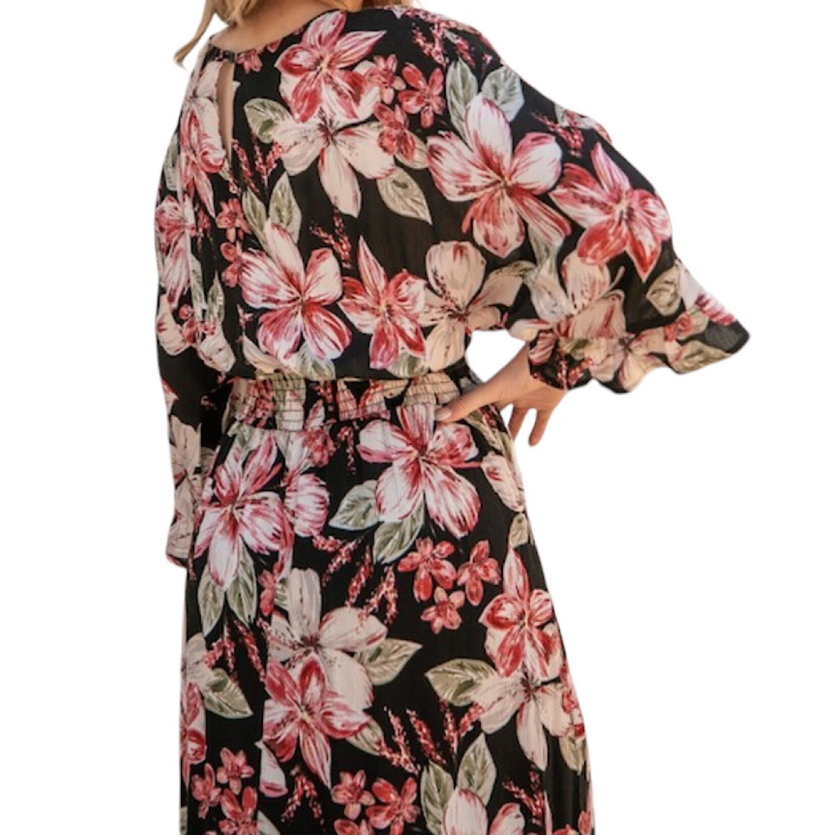 Floral Printed Gauze Maxi Dress