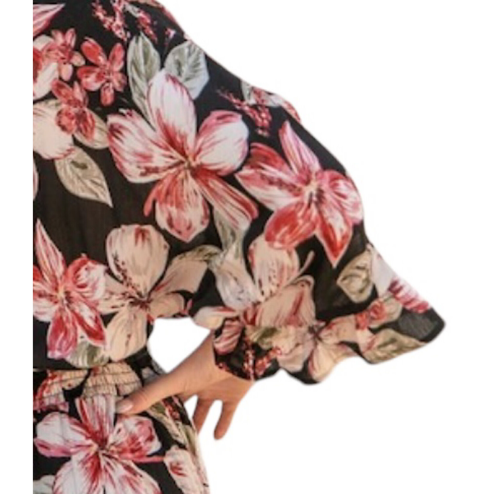 Floral Printed Gauze Maxi Dress