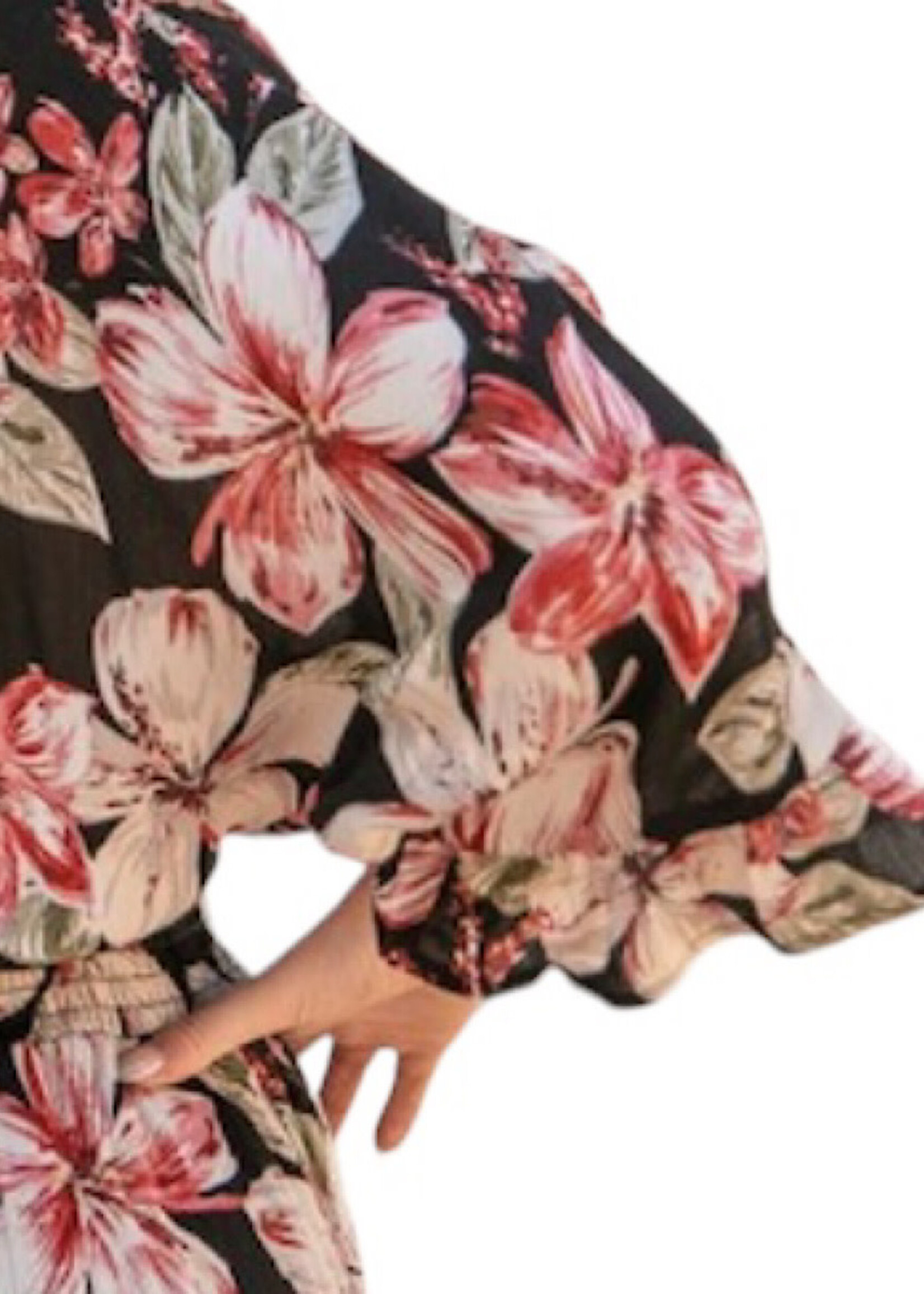 Floral Printed Gauze Maxi Dress