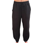 Black Drawstring Waist Jogger Sweatpants
