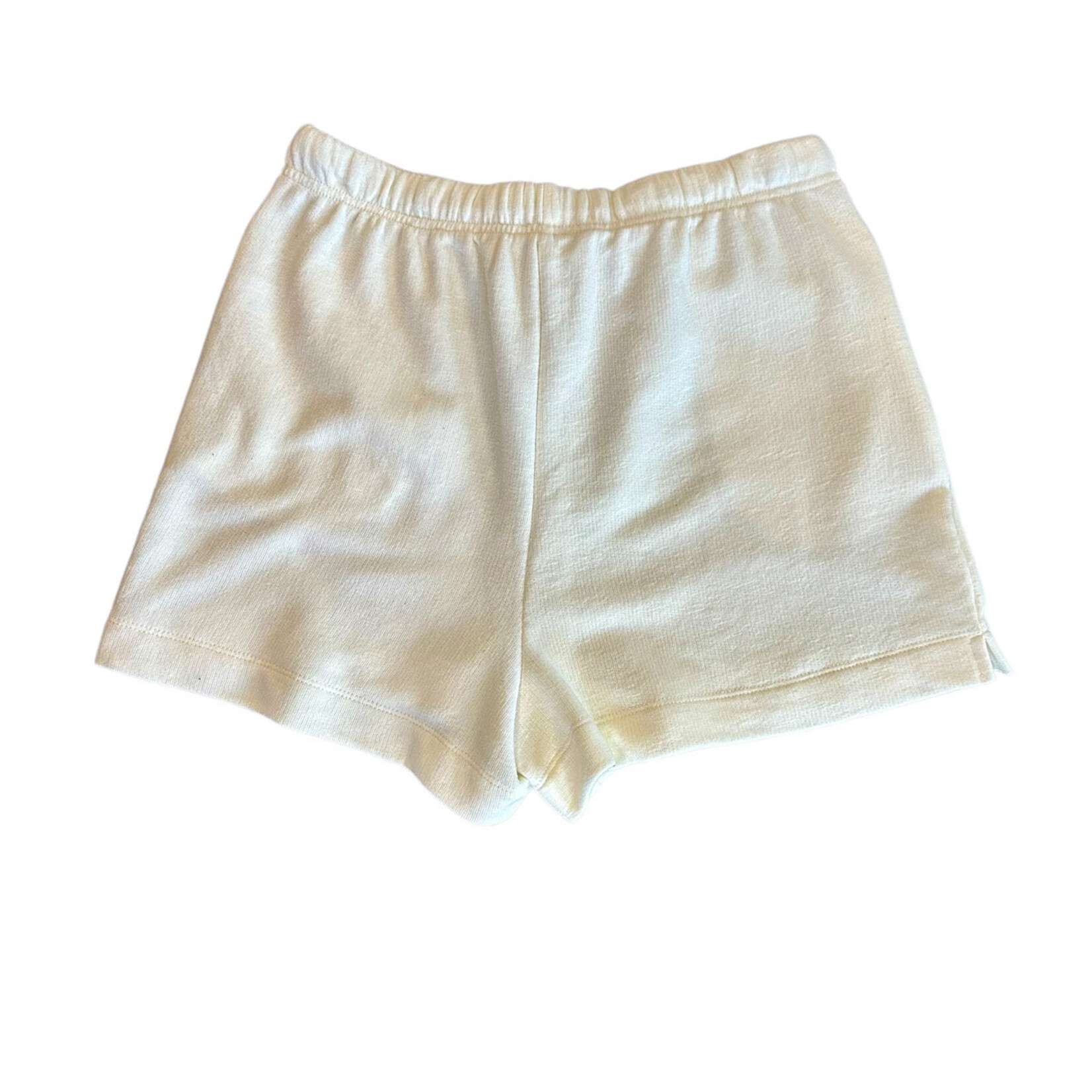 Whip Cream Flowy Shorts with Elastic Waist