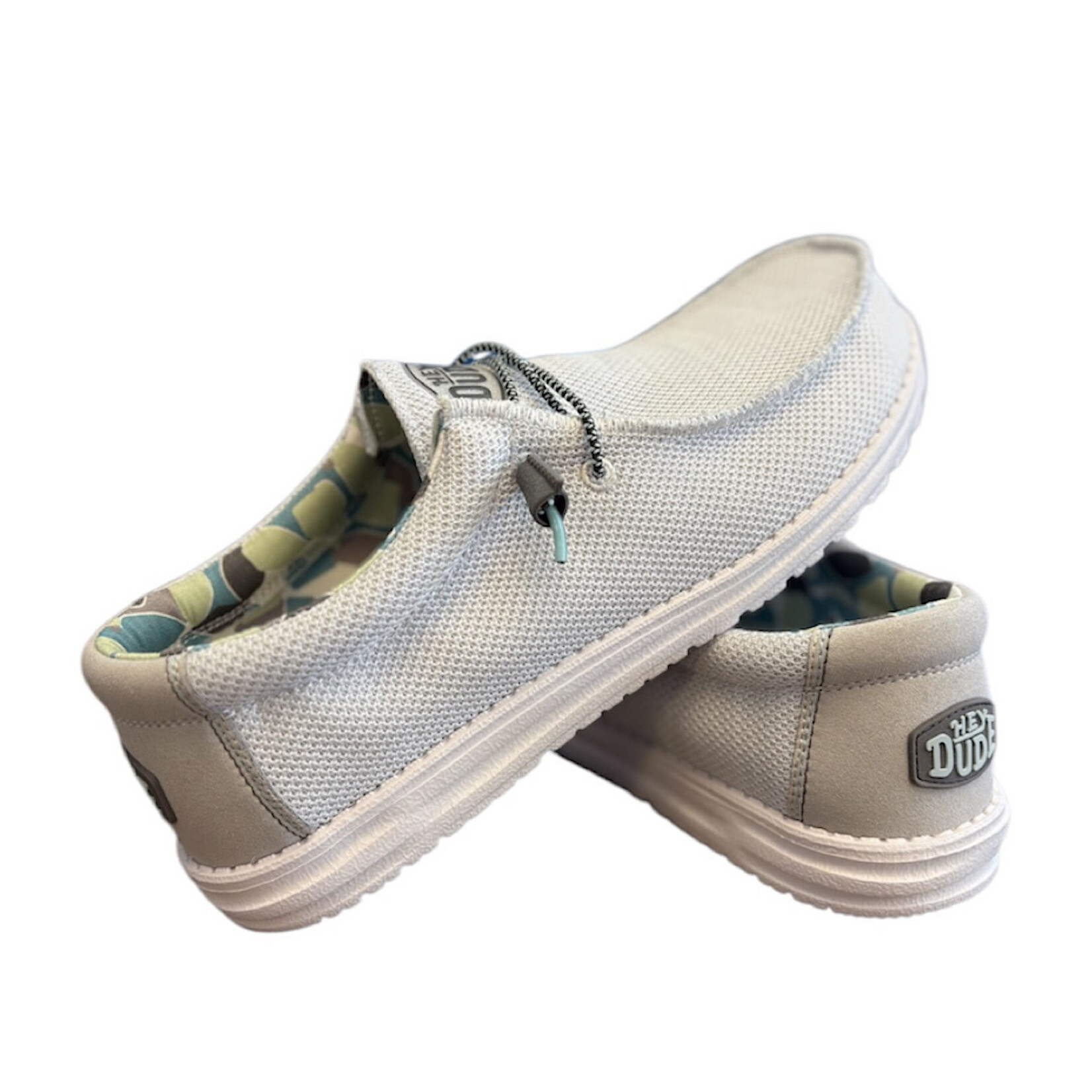 ゆすゆ　 Hey Dude Wally Sox Triple Needle Star White - Main Street