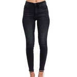 Judy Blue JB88878 Mid Rise  Black Tummy Control Skinny