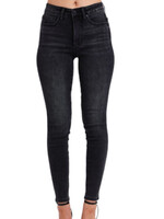 Judy Blue JB88878 Mid Rise  Black Tummy Control Skinny