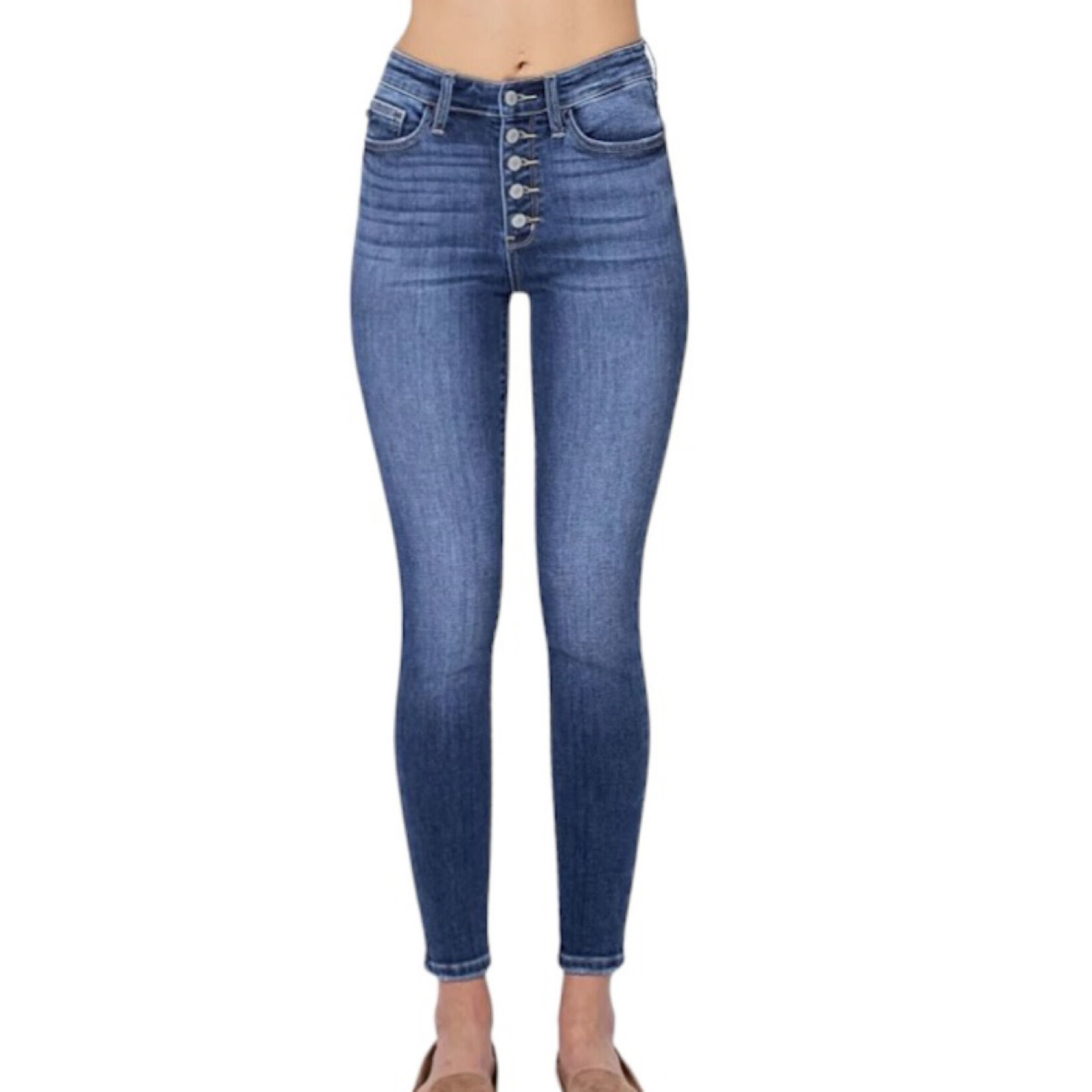Judy Blue JB82319 High Rise Button Fly Skinny Jean