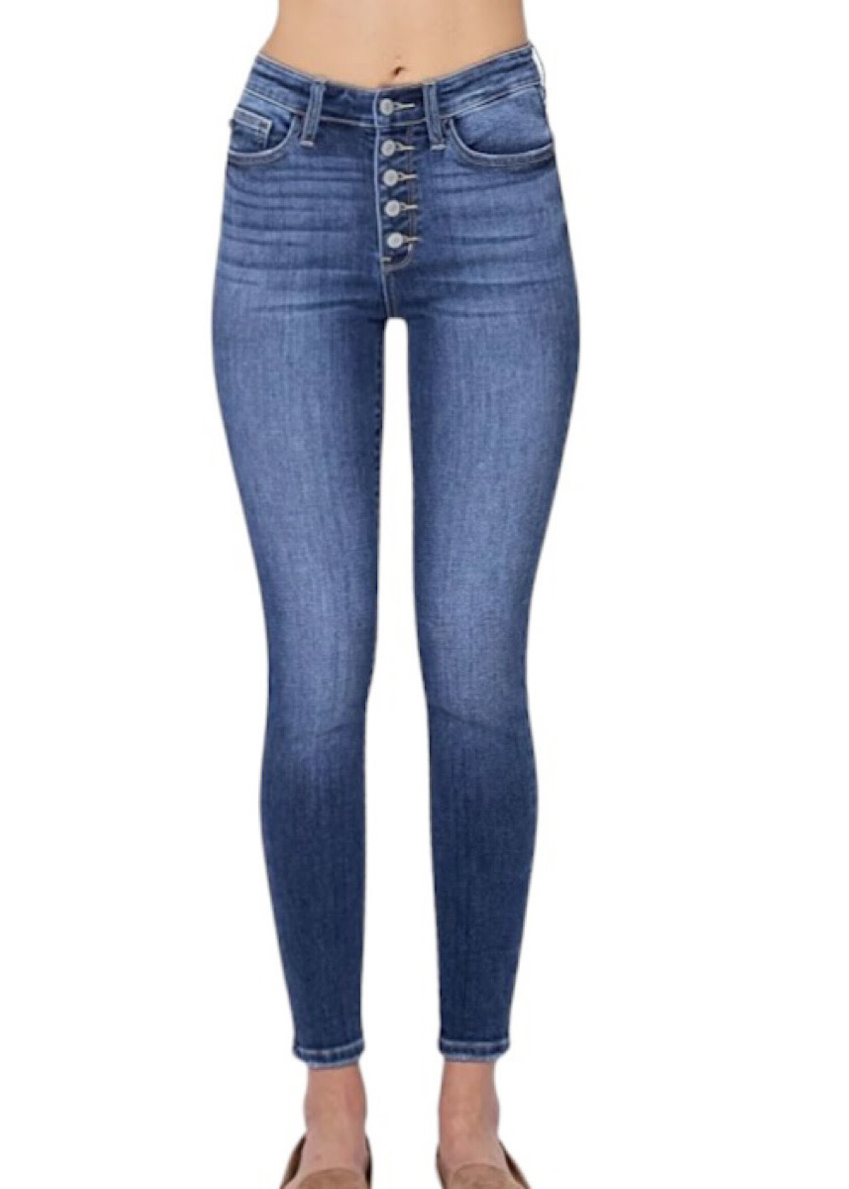 Judy Blue JB82319 High Rise Button Fly Skinny Jean