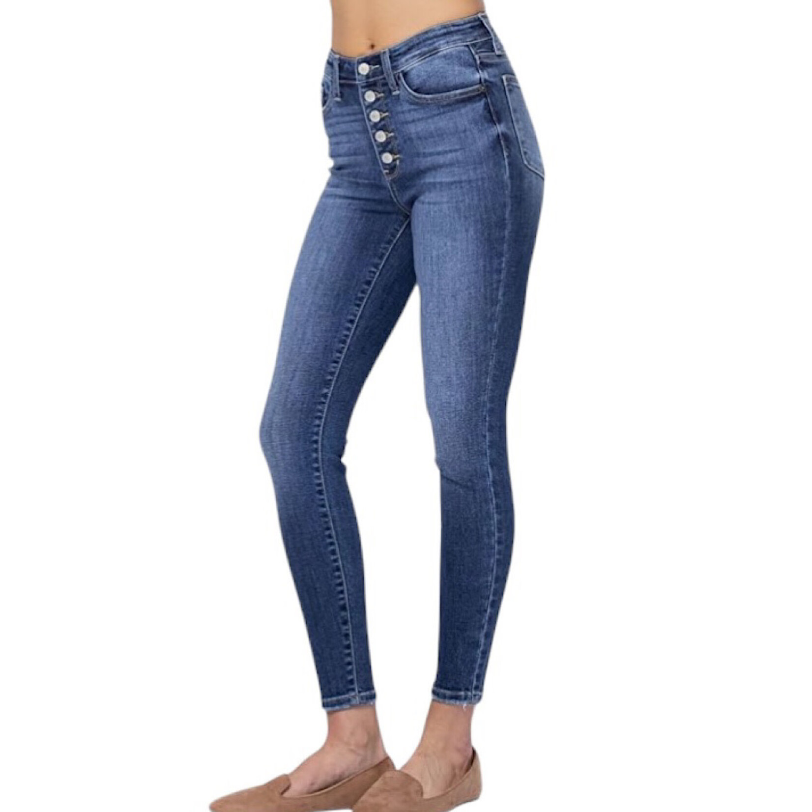 Judy Blue JB82319 High Rise Button Fly Skinny Jean