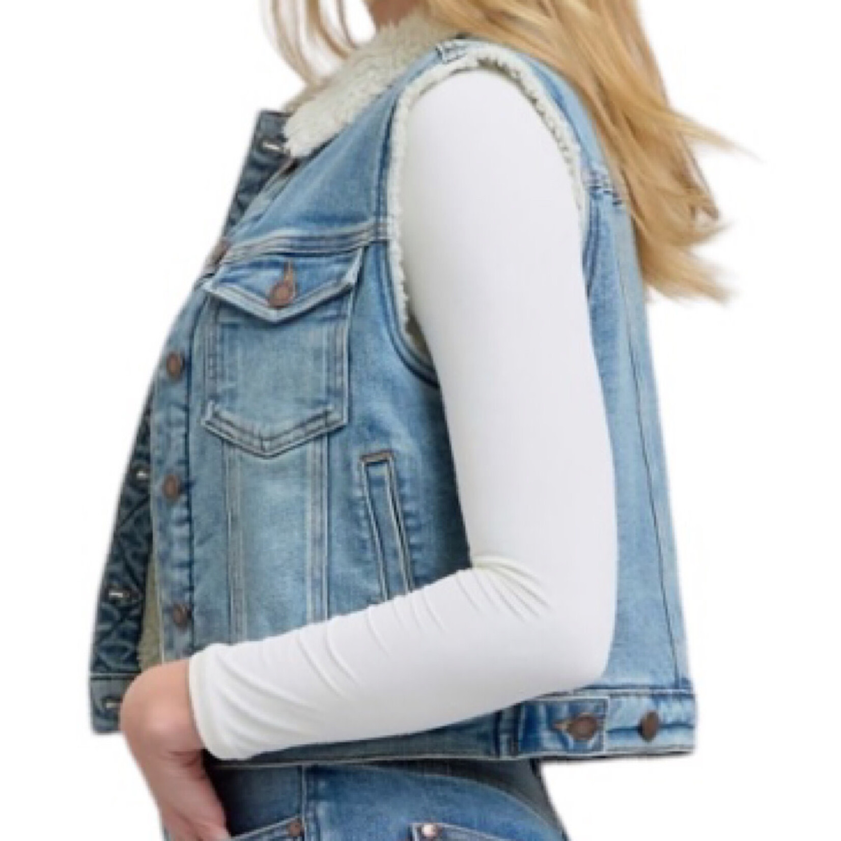 Judy Blue JB7880 Shearling Lined Vest