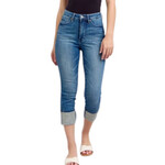 Judy Blue JB78114 H/W Tummy Control Cuff Capri/Crop 27" Jean