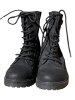 Blowfish Black Lace Up Combat Boot Size 9.5-RF