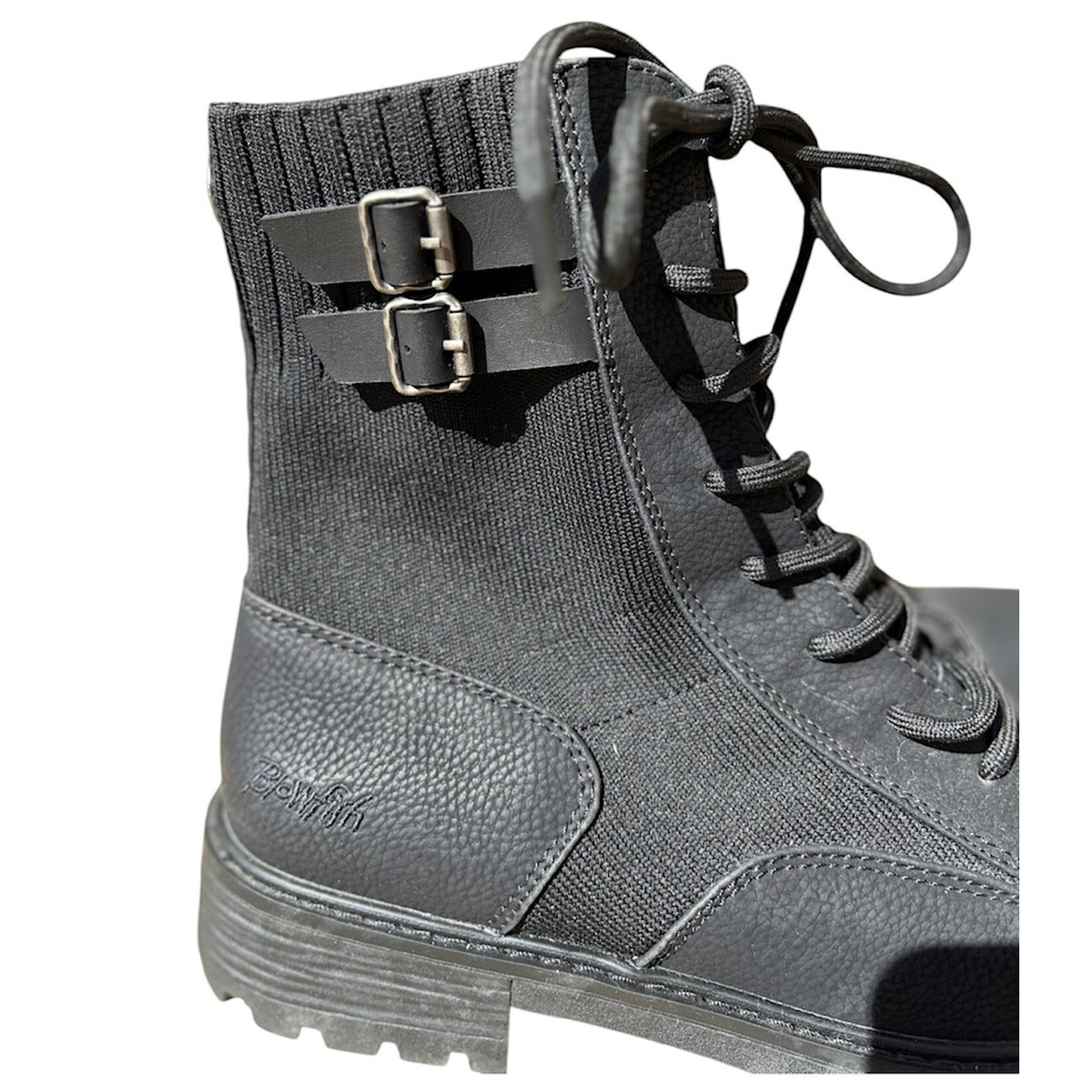 Blowfish Black Lace Up Combat Boot Size 9.5-RF