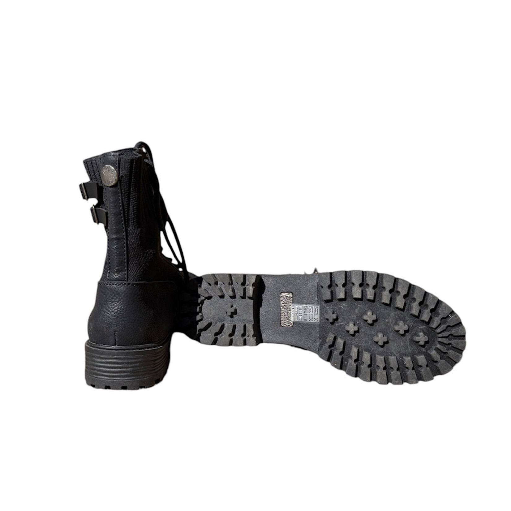 Blowfish Black Lace Up Combat Boot Size 9.5-RF