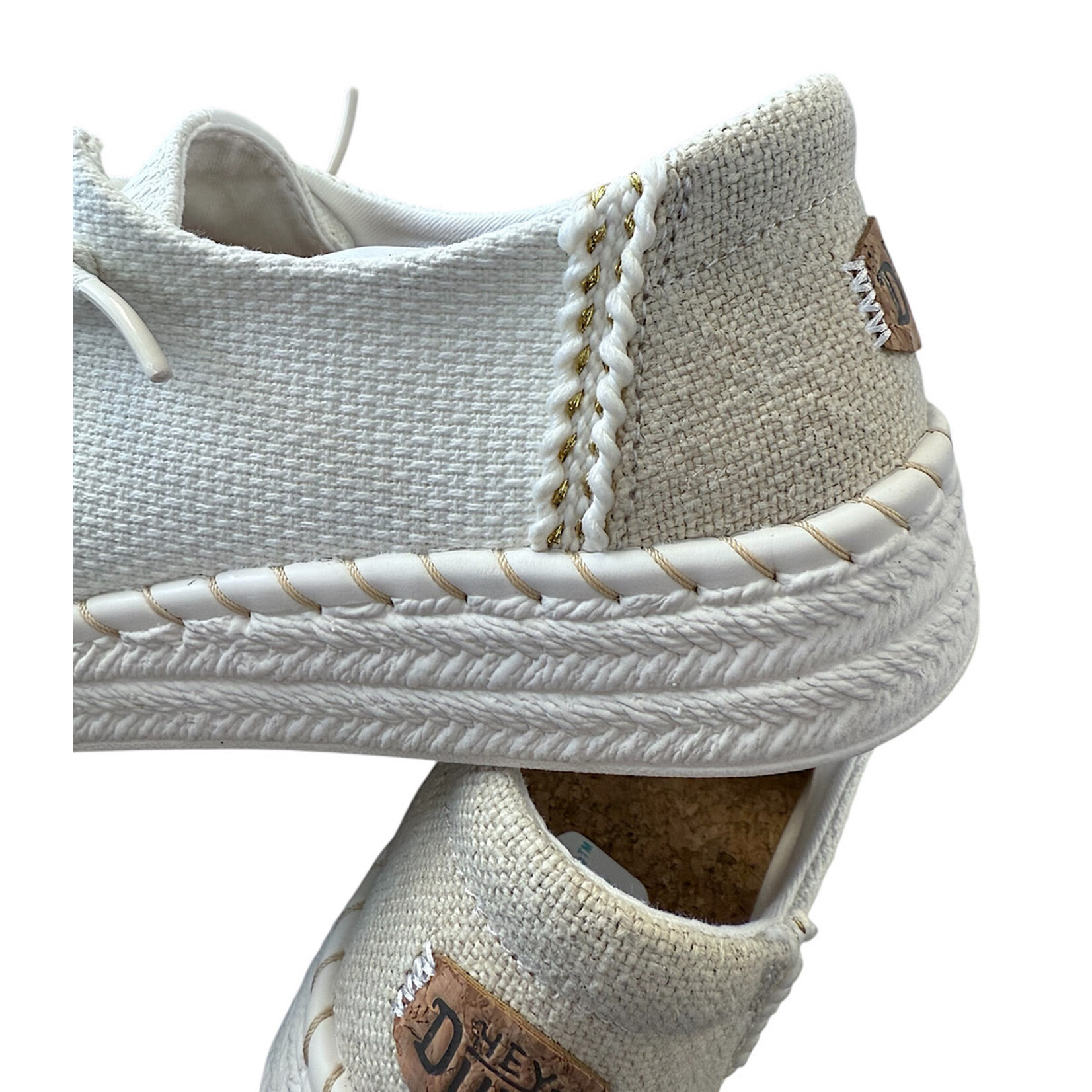Hey Dude Hey Dude Wendy Espadrille Woven White Womens