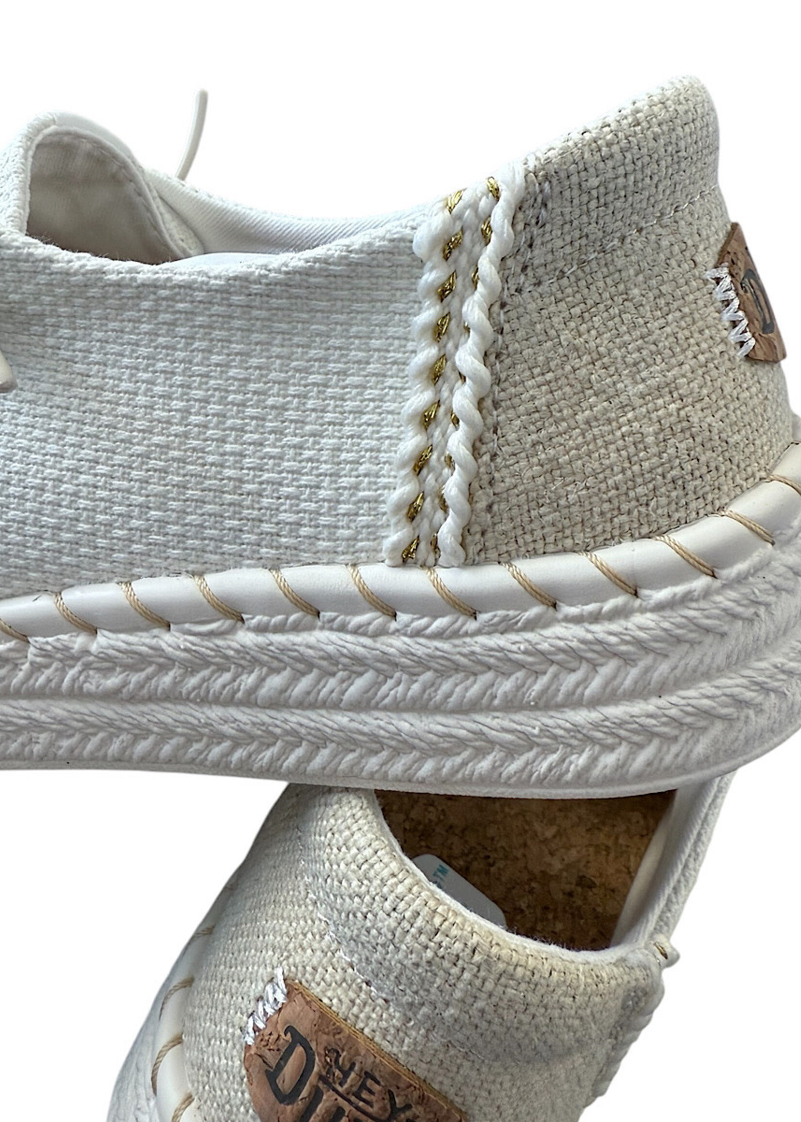 Hey Dude Hey Dude Wendy Espadrille Woven White Womens
