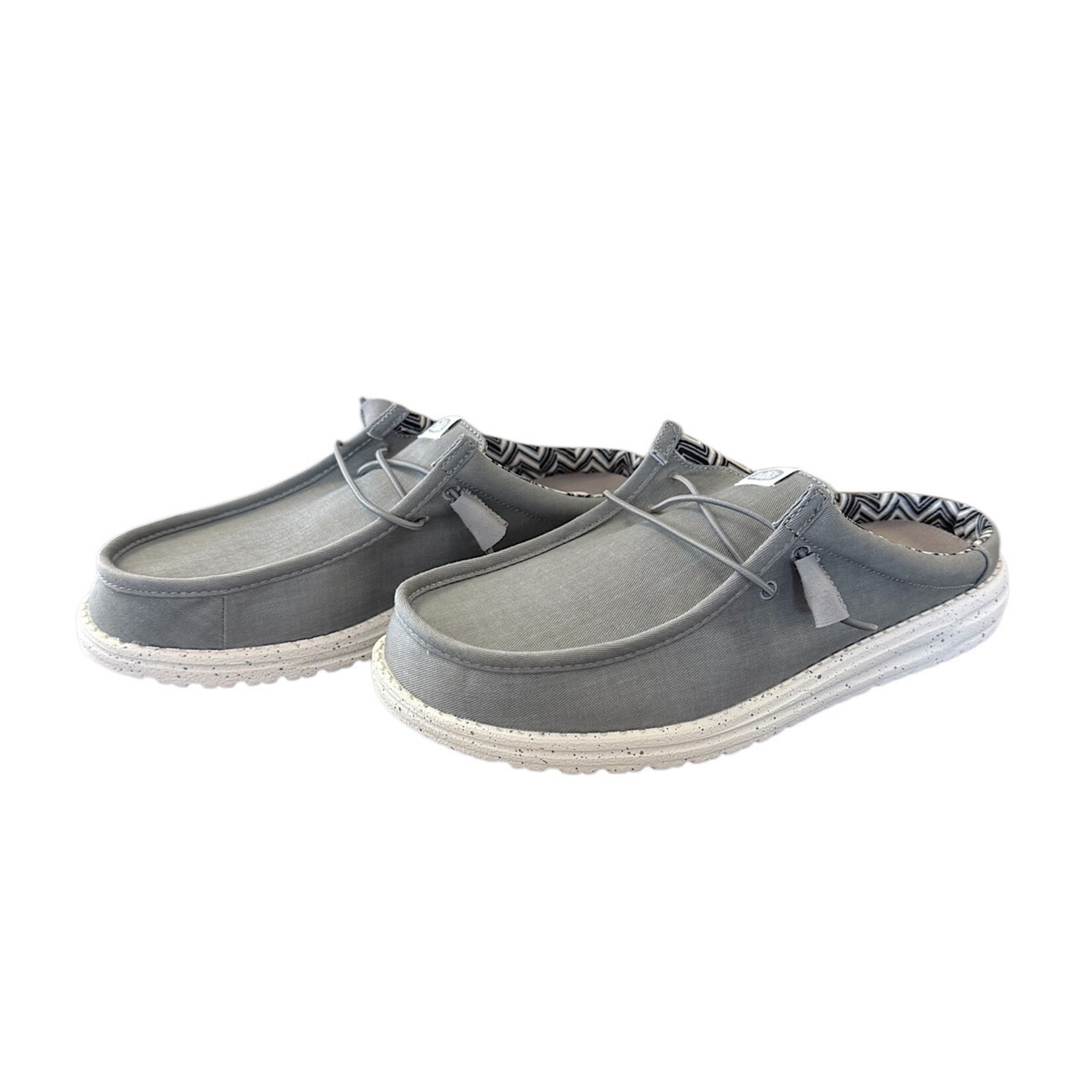 Hey Dude Hey Dude Wally Slip Stretch Canvas Grey Mens