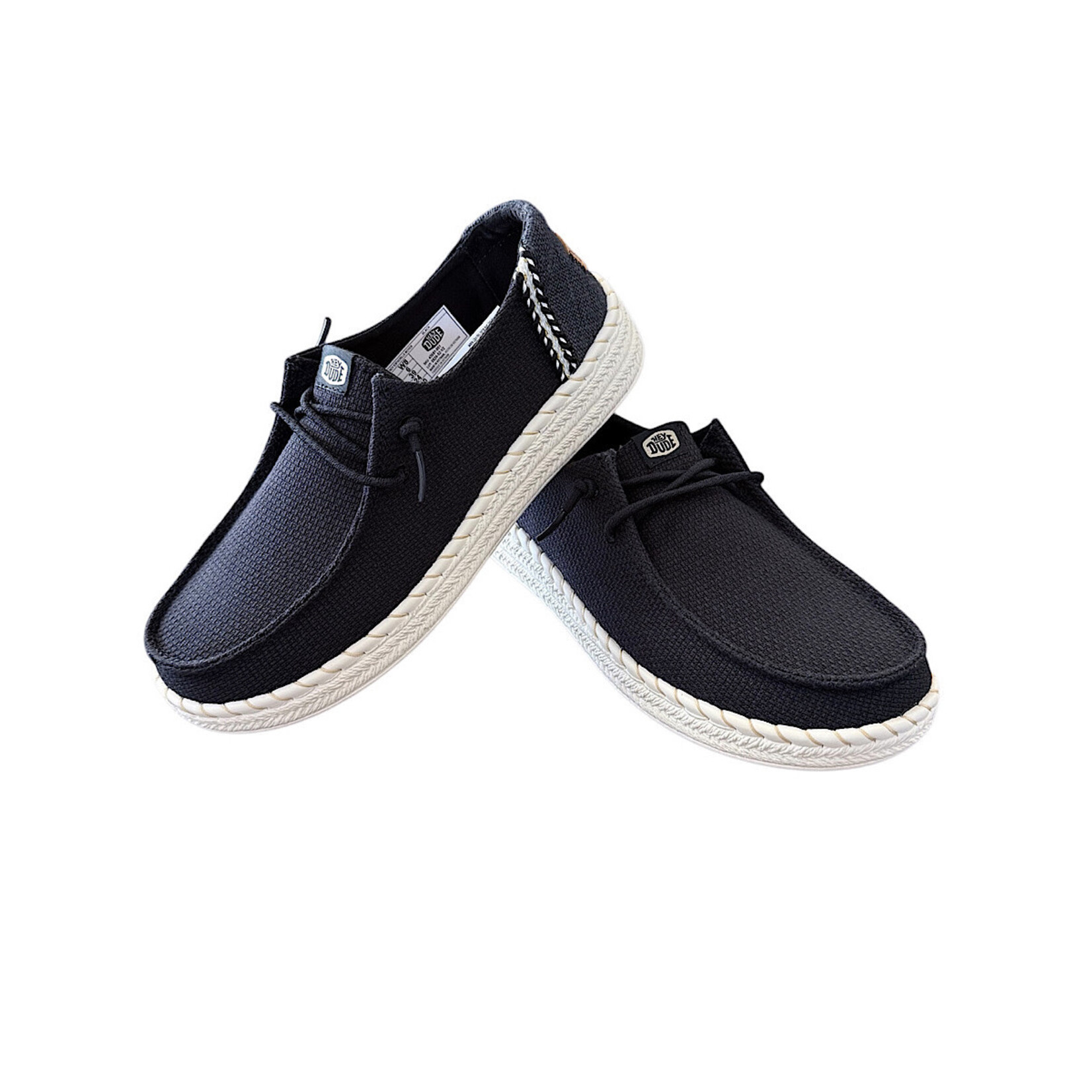 Hey Dude Hey Dude Wendy Espadrille Woven Black Womens