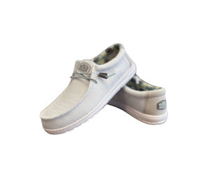 Hey Dude Wally Sox Triple Needle Star White Main Street Boutique