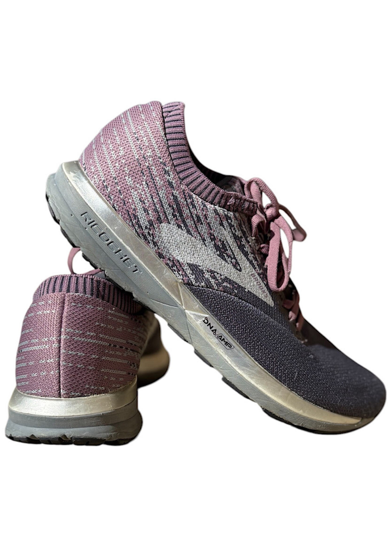 Brook's Ricochet DNA AMP Shoes Purple/Grey Size 9-RF
