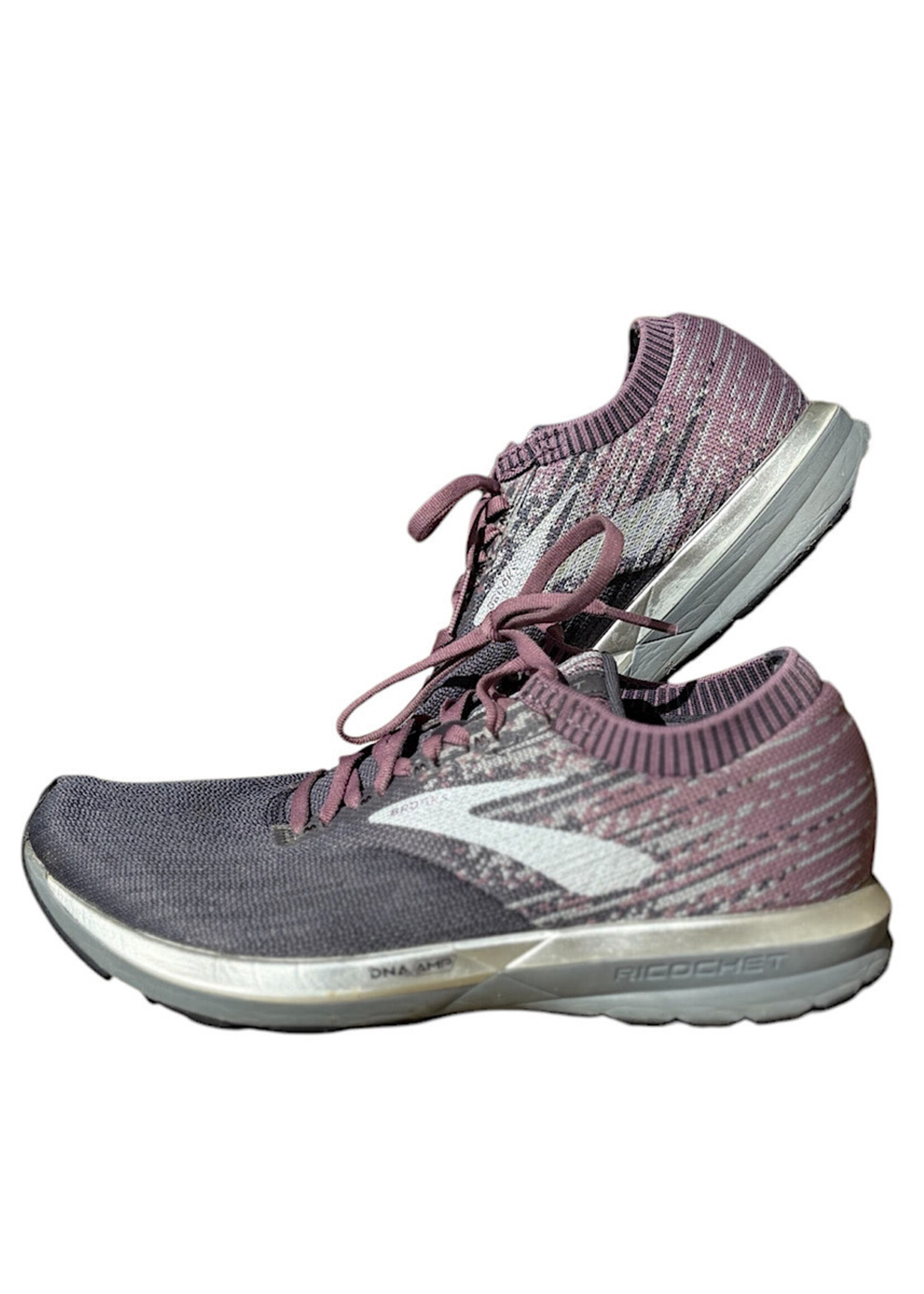 Brook's Ricochet DNA AMP Shoes Purple/Grey Size 9-RF