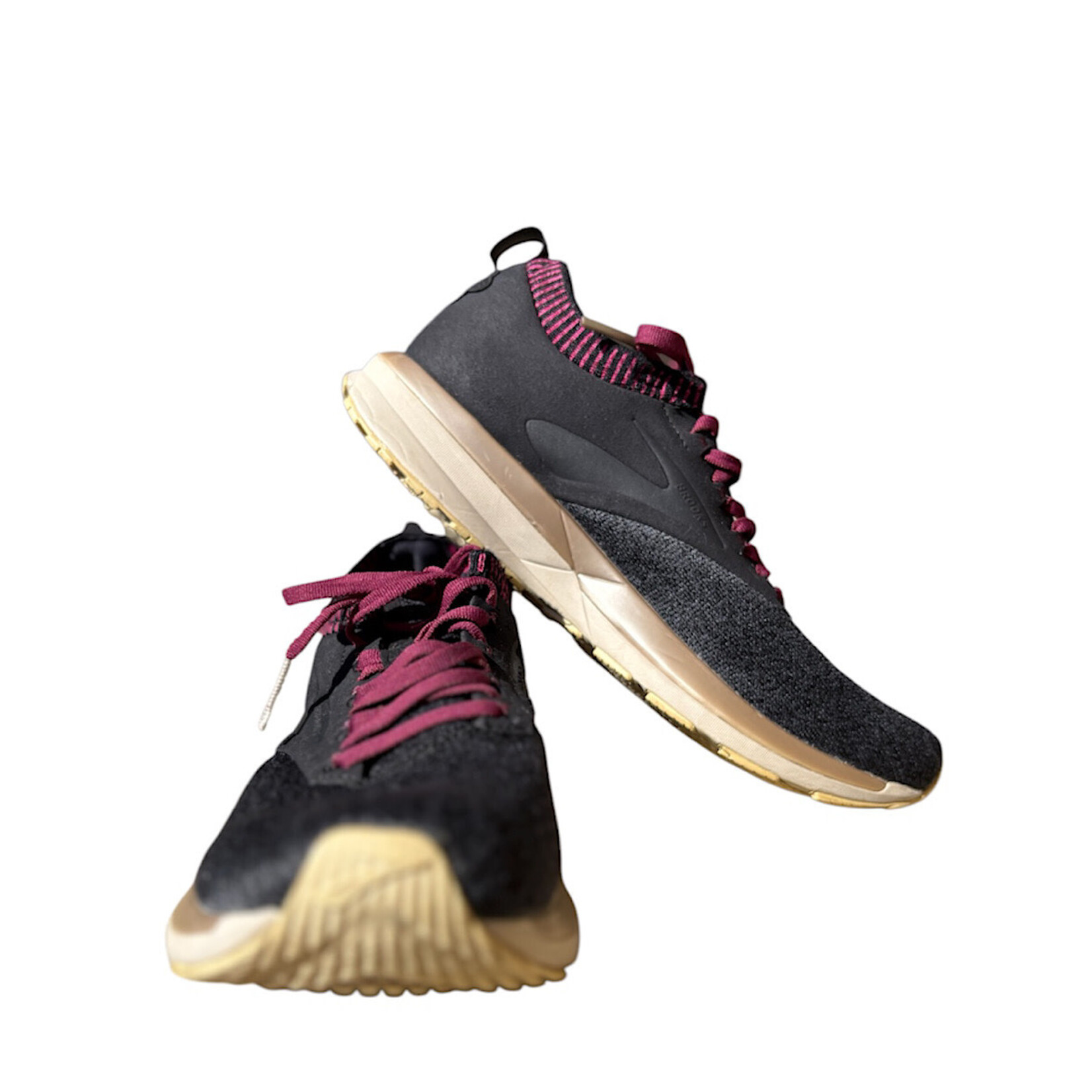 Brook's Women's Ricochet DNA AMP Shoes Charcoal/ Burgundy Size 9-RF